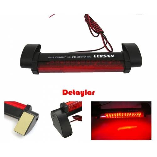 Luz de Freno Adicional de 48 LEDs Universal de 12V para Interior de Vehículo ONP479