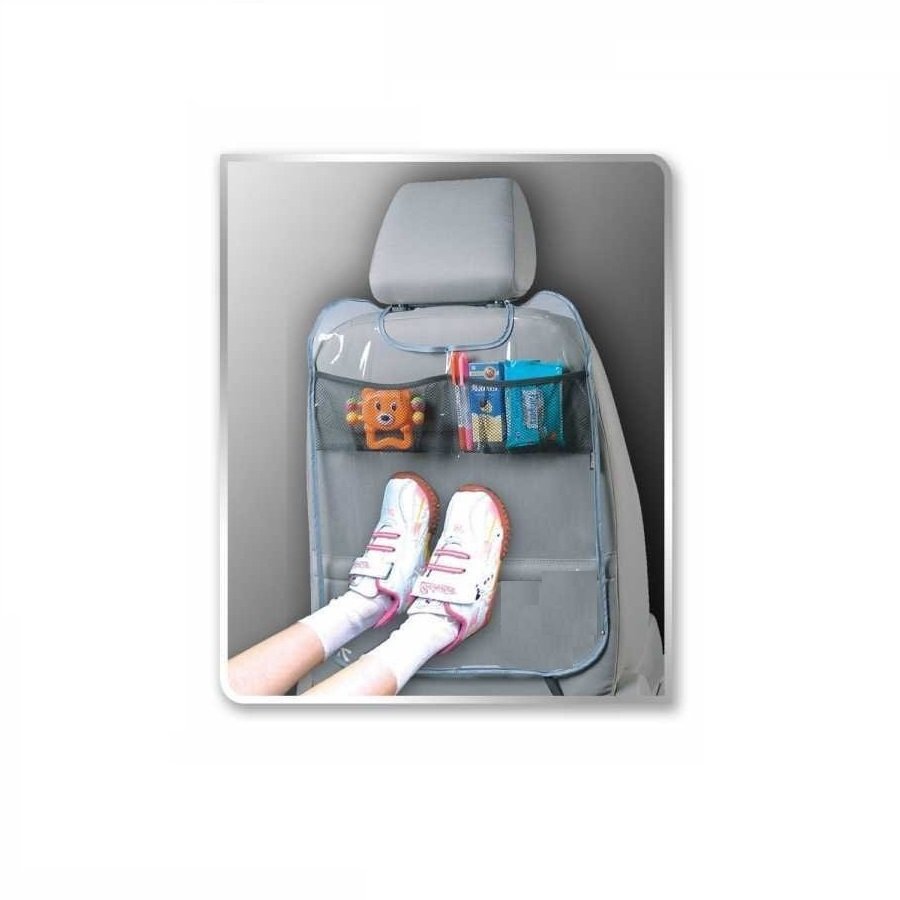 Funda trasera de asiento con bolsillos Automix transparente