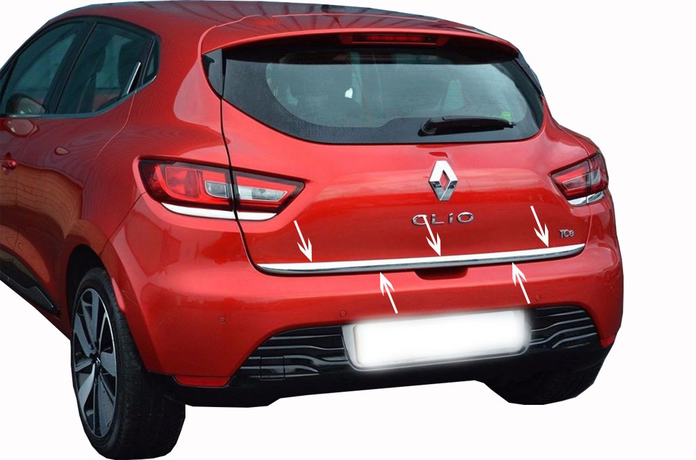 Embellecedor de maletero cromado inferior Renault Clio 4 Hb 2012 y posteriores