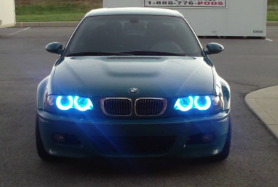 BMW E46 318 320 325 330 CCFL Angel Eyes Kit de luces Angel Eye azules Aros de faro