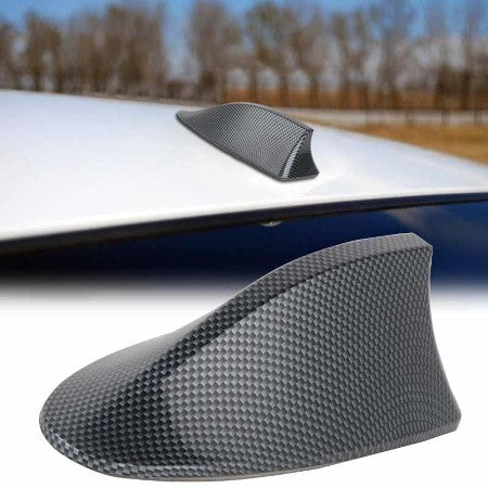 Antena de tiburón eléctrica para techo, ballena, negra-gris-blanca