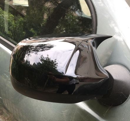 Dacia Logan 2009-2020 Tapa de Espejo Retrovisor Murciélago Batman Plástico ABS Negro Piano