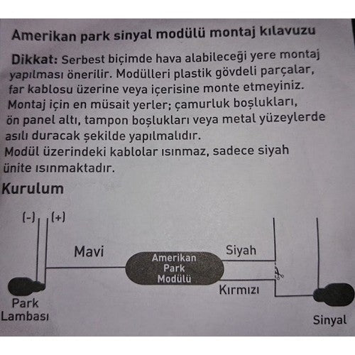 Módulo de estacionamiento americano