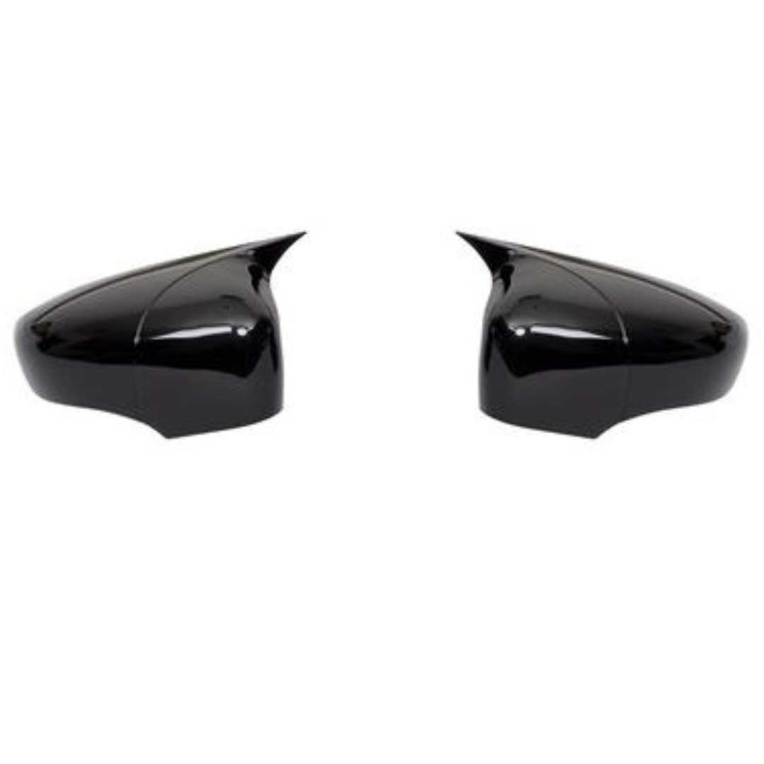 Renault Clio 4 2012-2019 Tapa de Espejo Batwing Piano Black Plástico ABS