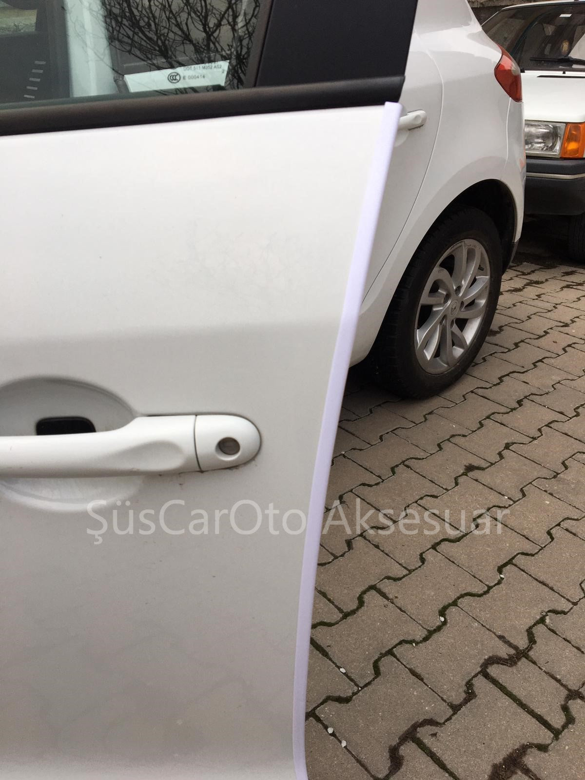 SAMURÁI Protector de Borde de Puerta de Coche Antigolpes Rayaduras BLANCO