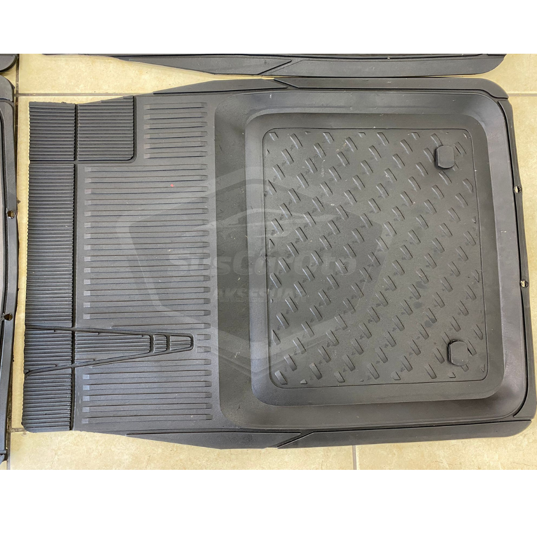 Alfombrillas 3D para piscina, universales, 5 piezas, compatibles con todos los vehículos, recortables, negras
