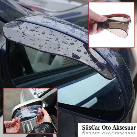Protector de lluvia Universal 3M para espejo de coche, deflectores de espejo, 2 unidades