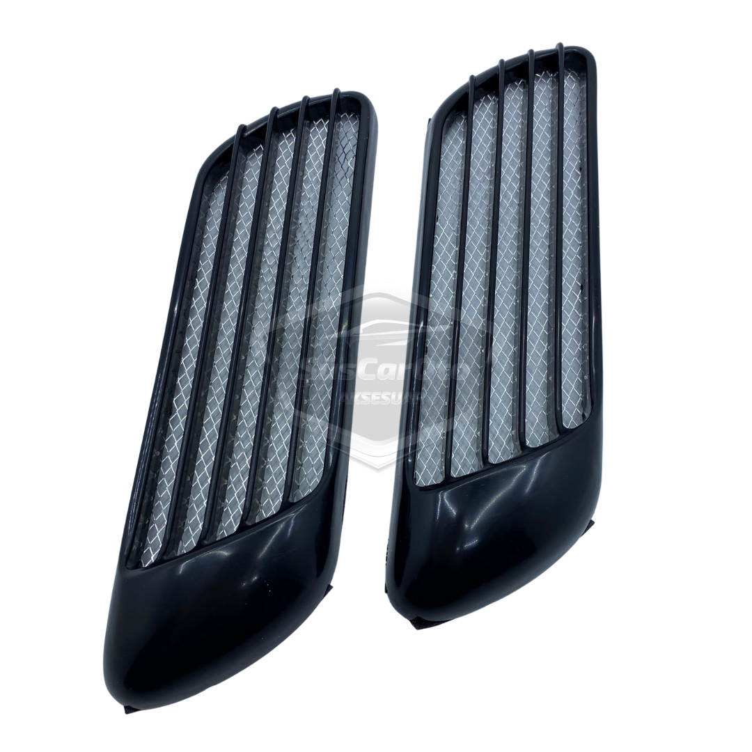Universal Rejilla de ventilación superior de capó adaptable a cualquier vehículo Venti Universal Air Scoop Peugeot 206 Tipo 2 piezas NKT554