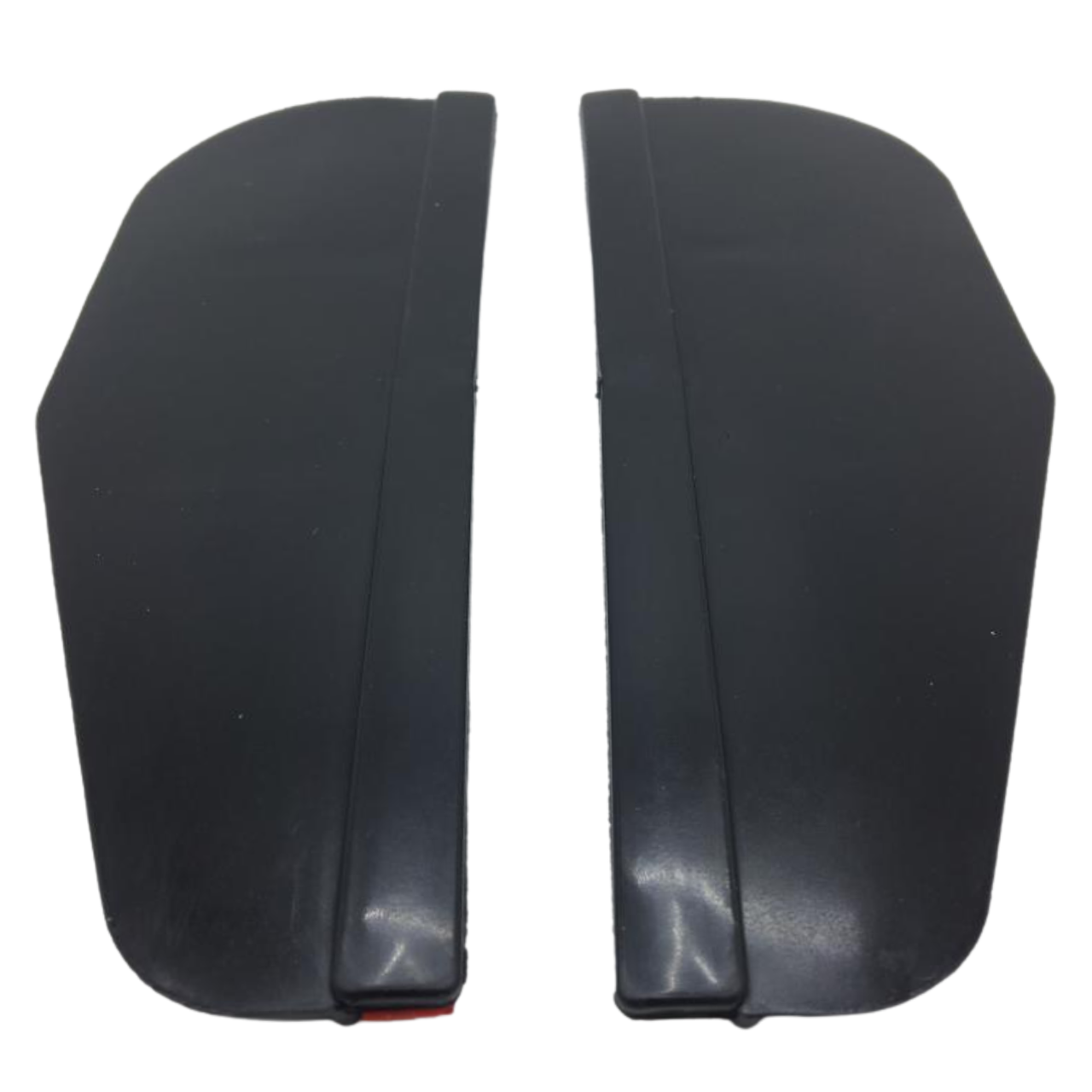 Par de deflectores de lluvia universales de silicona flexibles para espejo retrovisor lateral de coche, color negro