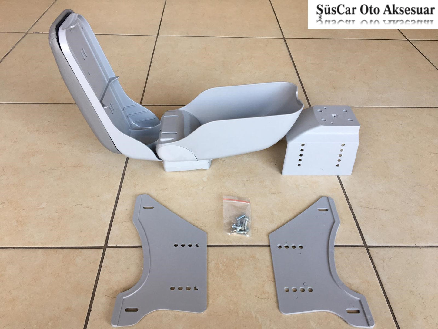 Apoyabrazos universal deslizante para coche, reposabrazos económico gris