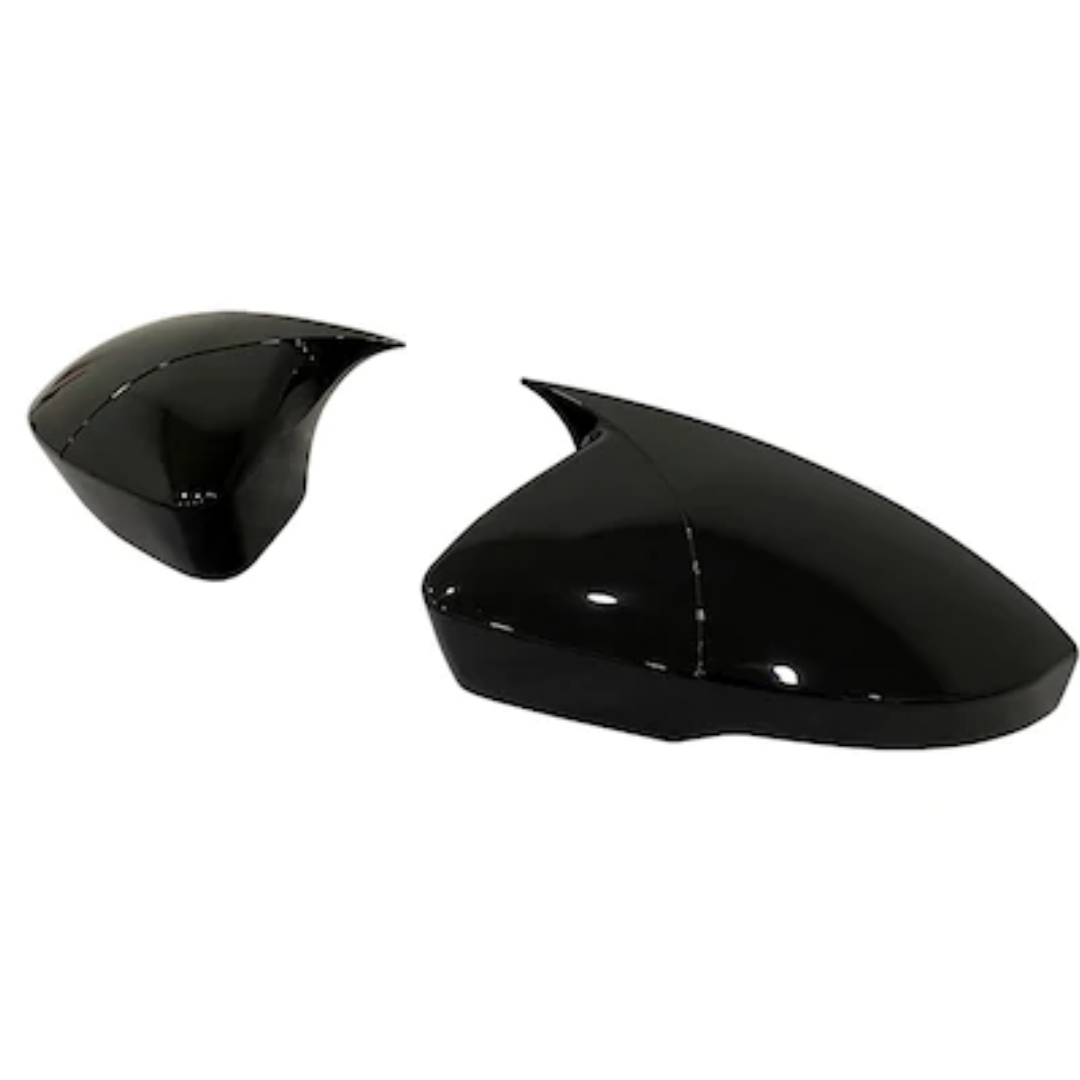 Cubierta de espejo retrovisor de murciélago Batman para Vw Golf 6 2008-2012, plástico ABS, negro piano