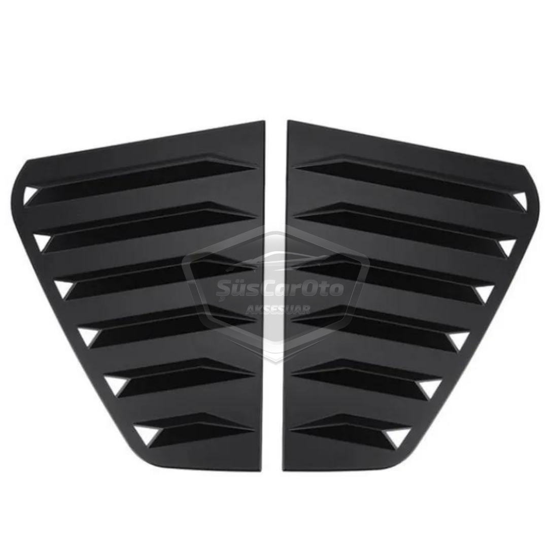Rejilla de ventanilla lateral VW Golf 6 2008-2012, visera de ventanilla lateral, ventilación derecha e izquierda, juego negro brillante NKT242