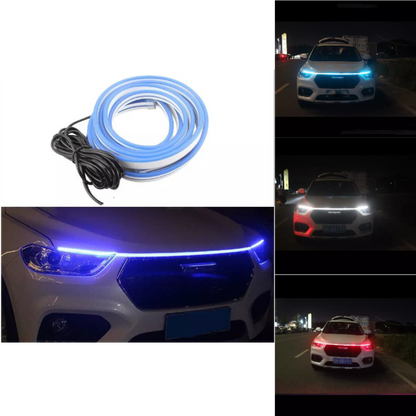 DRL LED diurno para capó, control por aplicación y mando a distancia, tira de LED RGB de 1,5 metros, diseño Golf 8 ONG48