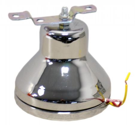 Bocina de campanilla Carub 12V de metal cromado para tranvía
