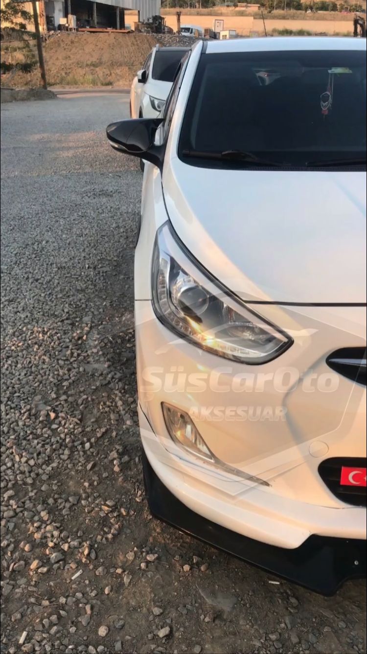 Cubiertas de Espejo Retrovisor Murciélago Batman con Intermitentes para Hyundai Accent Blue, Plástico ABS Negro Piano