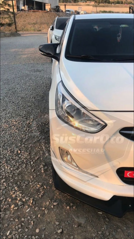 Cubiertas de Espejo Retrovisor Murciélago Batman con Intermitentes para Hyundai Accent Blue, Plástico ABS Negro Piano