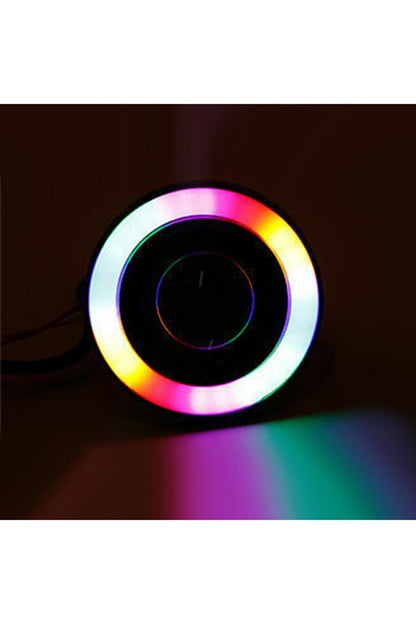 Faro antiniebla universal con lente de 76 mm, halo de ángel de metal, impermeable, RGB sin control remoto