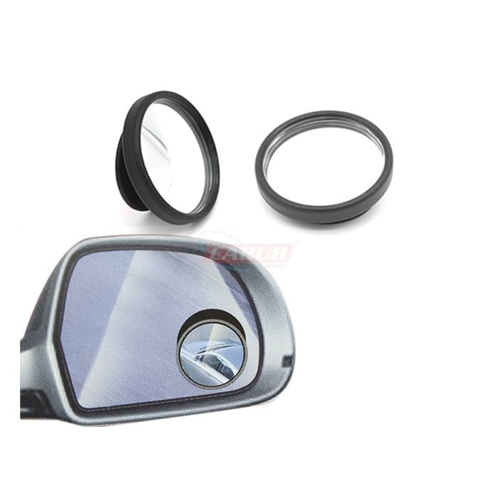 Carub Espejo Retrovisor de Ángulo Muerto Redondo Negro 2 unidades 5 cm Giratorio
