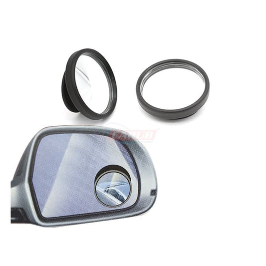 Carub Espejo Retrovisor de Ángulo Muerto Redondo Negro 2 unidades 5 cm Giratorio