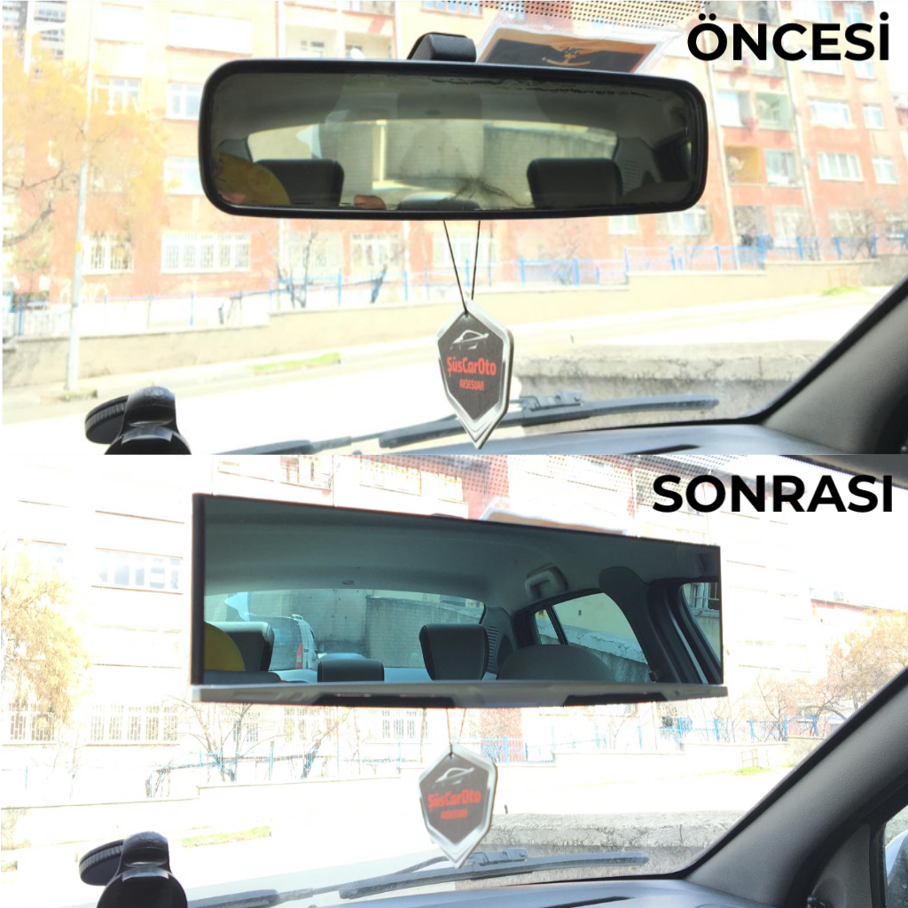 Espejo retrovisor antideslumbrante para coche con clip de 3R, azul, 270 mm