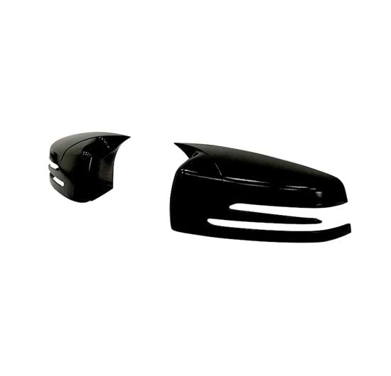 Mercedes Benz W221 2010-2013 Carcasa de Espejo Batman Batwing Negro Piano Plástico ABS