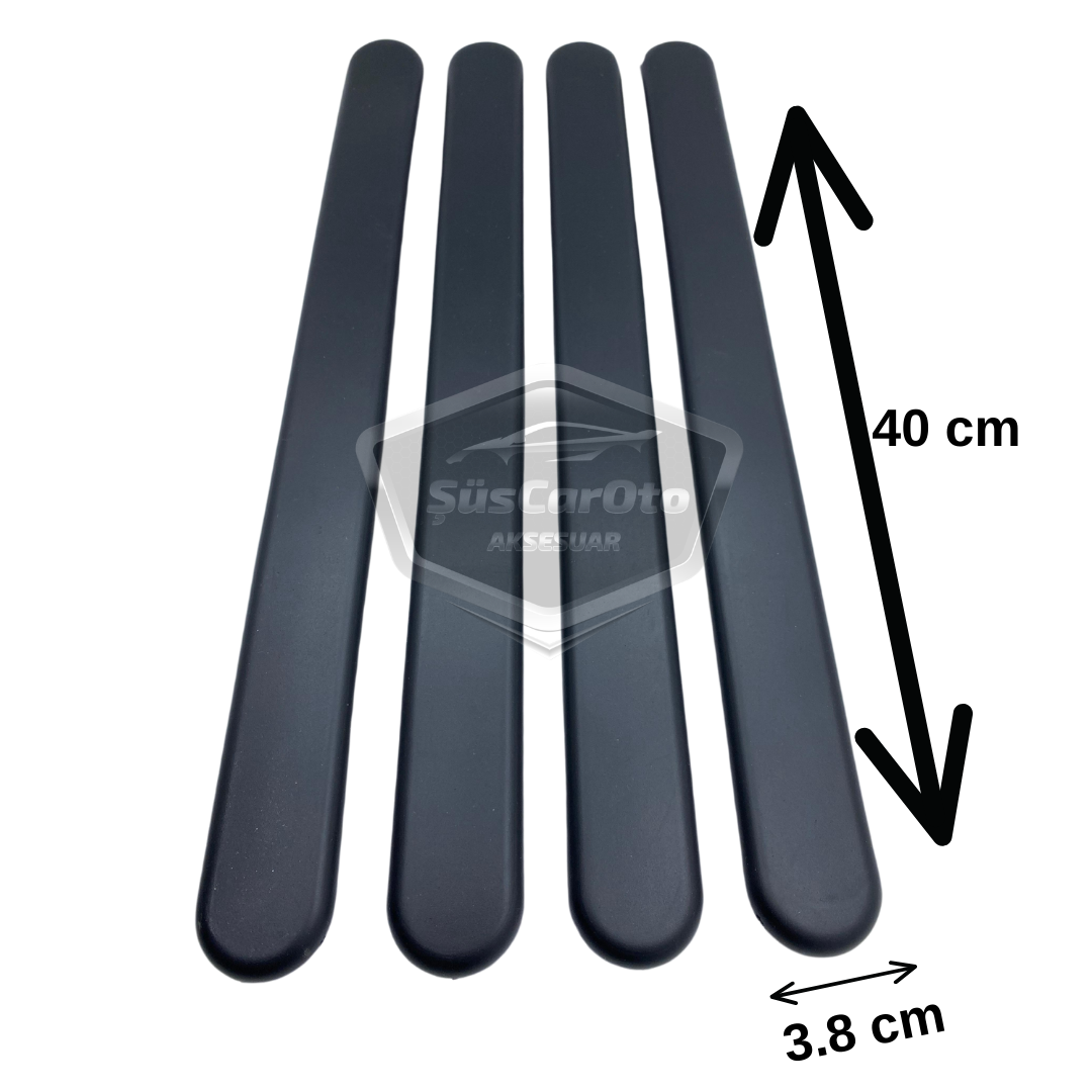 Banda de protección de parachoques flexible compatible con Honda Civic Vtec 2, tira protectora de parachoques delantero y trasero, banda suave, paquete de 4 unidades, color negro
