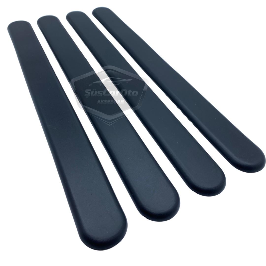 Banda de protección de parachoques flexible compatible con Honda Civic Vtec 2, tira protectora de parachoques delantero y trasero, banda suave, paquete de 4 unidades, color negro