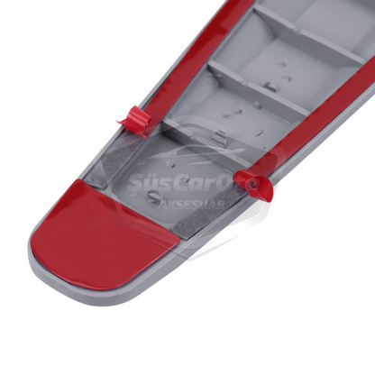 Tira de protección flexible para parachoques 5D, protector de parachoques, tira suave, paquete de 2, gris carbón