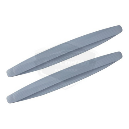 Tira de protección flexible para parachoques 5D, protector de parachoques, tira suave, paquete de 2, gris carbón