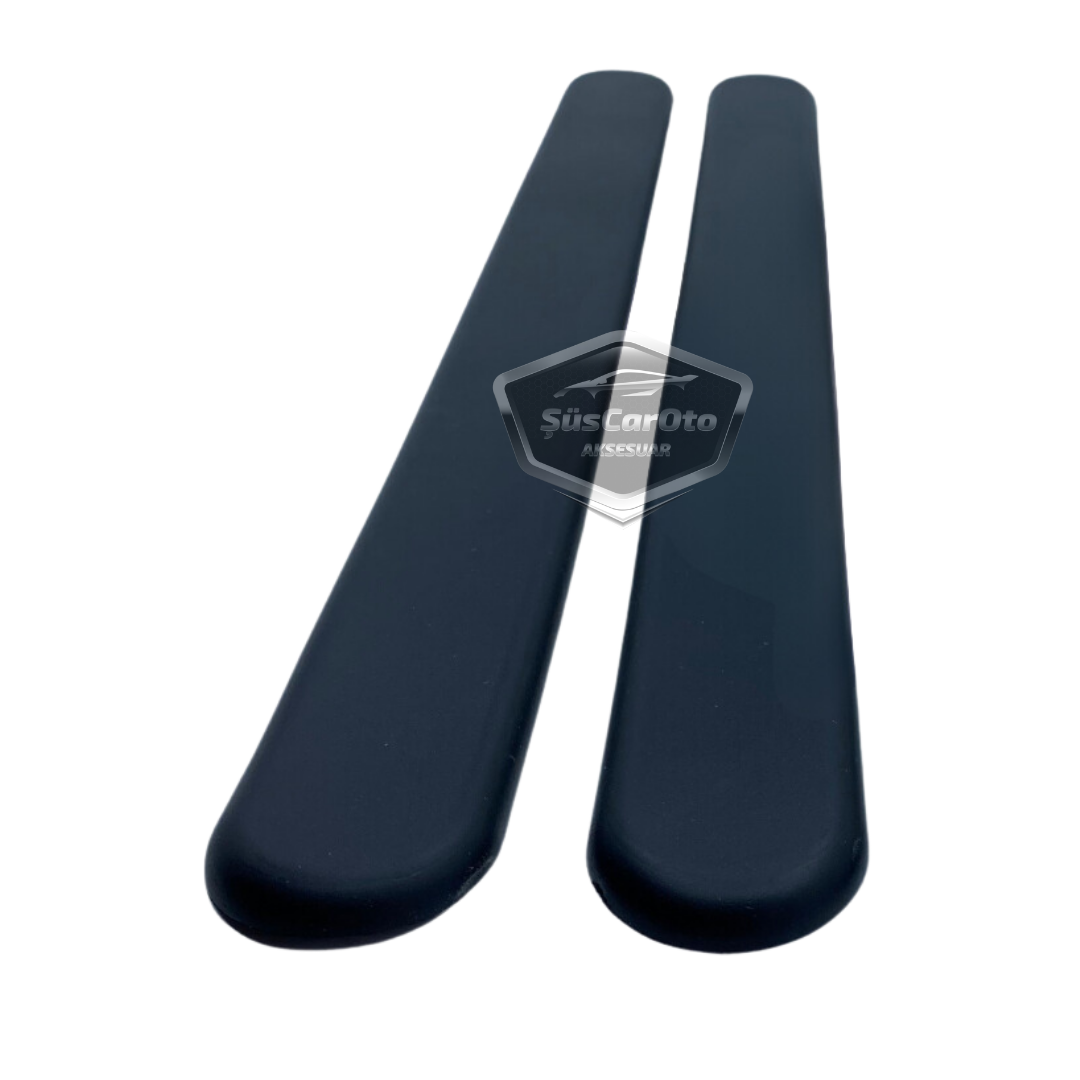 Banda de protección flexible 5D para parachoques, tira protectora suave, 2 unidades, color negro
