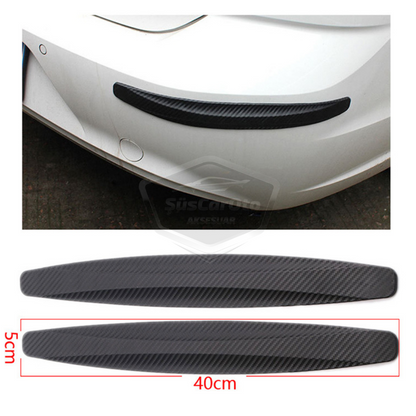 Banda protectora flexible para parachoques 5D, tira protectora de parachoques, cinta suave, paquete de 2, color negro carbono.