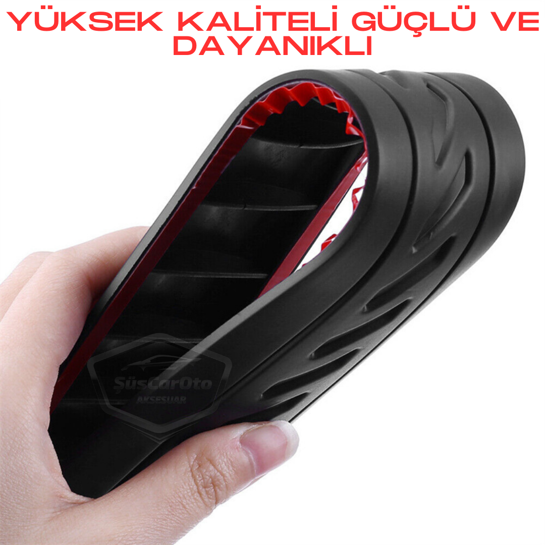 Protector de parachoques flexible 5D, tira protectora de parachoques, cinta suave, paquete de 2, negro, nuevo tipo