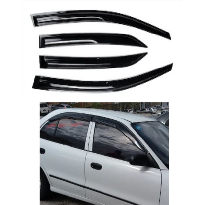 Juego de 4 deflectores de viento Mugen para Hyundai Accent (modelo Egg) 95-00