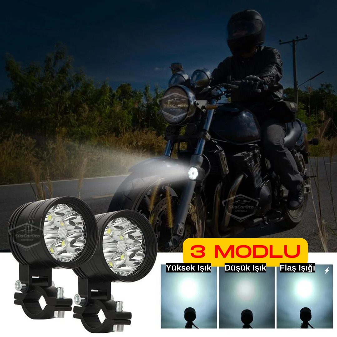 6 leds blancos antiniebla 3 modos vehículo moto todoterreno ATV carretilla elevadora lámpara LED proyector de metal para trabajo todoterreno, 2 unidades, 12/24 V