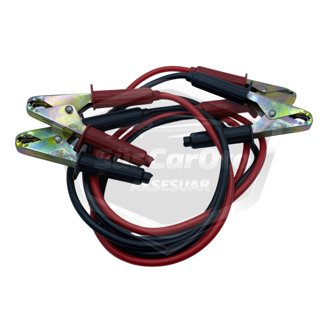 Cable de arranque de batería de 600 amperios con bolsa de transporte, 2,3 metros