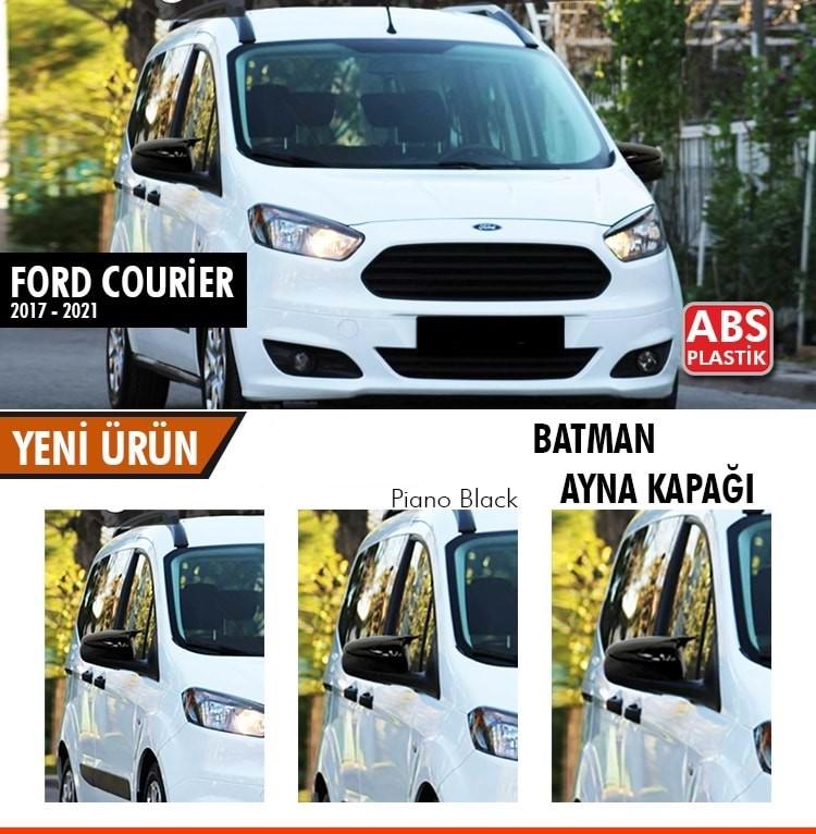 Ford Courier 2018-2021 Tapa de Espejo Murciélago Batman Plástico ABS Negro Piano
