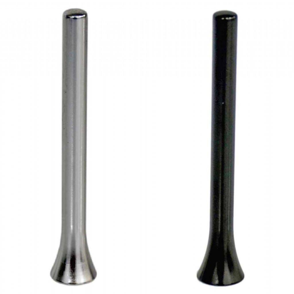 Carub Antena de techo universal, varilla metálica de 8 cm, negro-plata