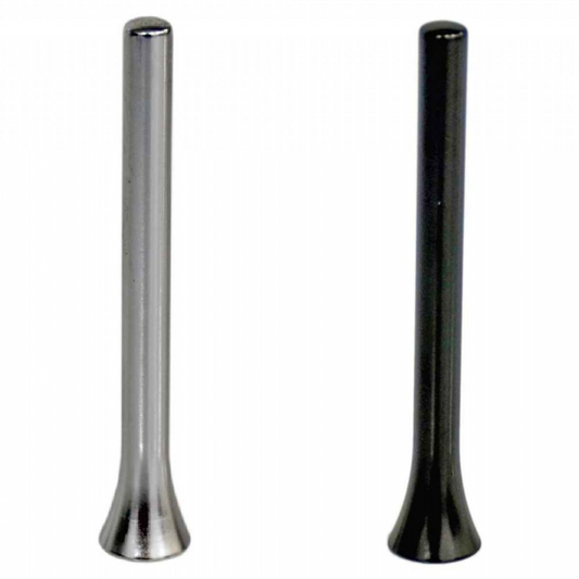Carub Antena de techo universal, varilla metálica de 8 cm, negro-plata