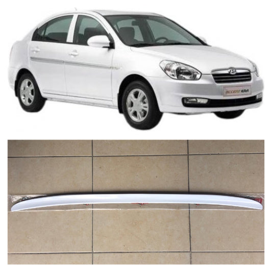 Spoiler de maletero para Hyundai Accent Era, listón embellecedor de maletero, blanco brillante