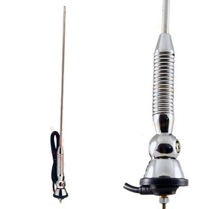 Antena de guardabarros cromada niquelada empotrable universal PMX con resorte extensible