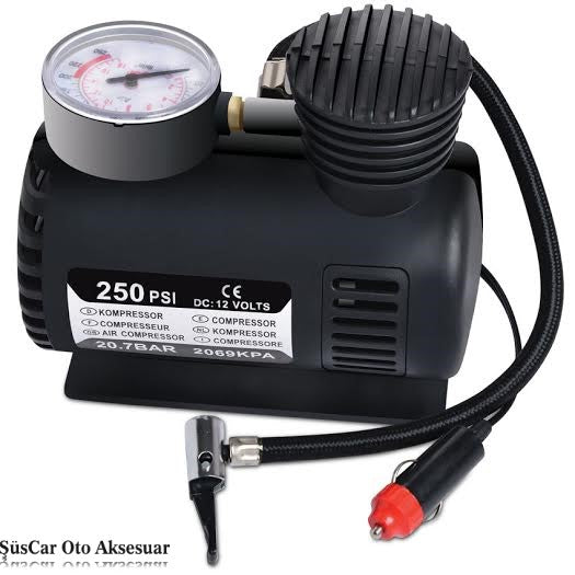 Compresor de inflado de neumáticos de coche, automóvil, furgoneta, 250 PSI, bomba de aire