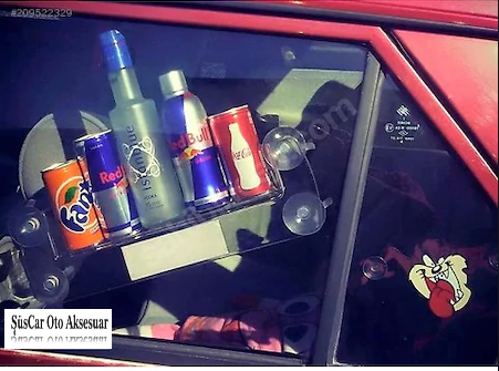 Portavasos para Coche, Soporte para Bebidas, Stand Redbull para Ventanilla de Coche