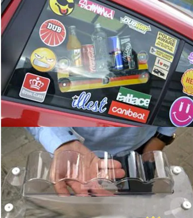 Portavasos para Coche, Soporte para Bebidas, Stand Redbull para Ventanilla de Coche
