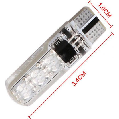 Luz estroboscópica RGB de 16 LED para coche, bombilla con mando a distancia, luz de estacionamiento estroboscópica