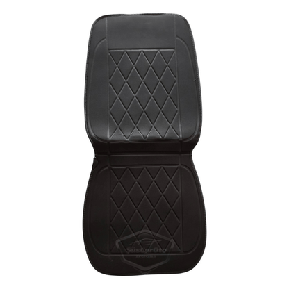 Calentador de asientos de coche Cojín de asiento calefactable para coche Ajuste de calor Entrada de encendedor de cigarrillos Plug and Play Beige 12V 1 unidad