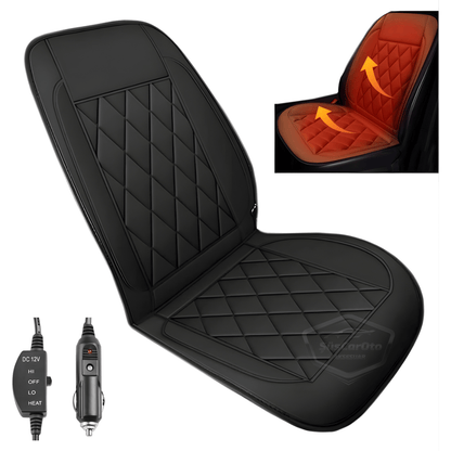Calentador de asientos para automóvil Cojín de asiento con calefacción para automóvil Conexión para encendedor de cigarrillos Control de calor Plug and Play Azul 12V 1 unidad