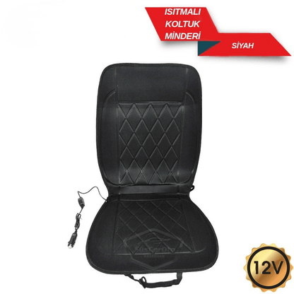 Calentador de asiento para coche, cojín térmico para asiento de coche, encendedor de cigarrillos, ajuste de calor, plug and play, negro, 12 V, 1 unidad