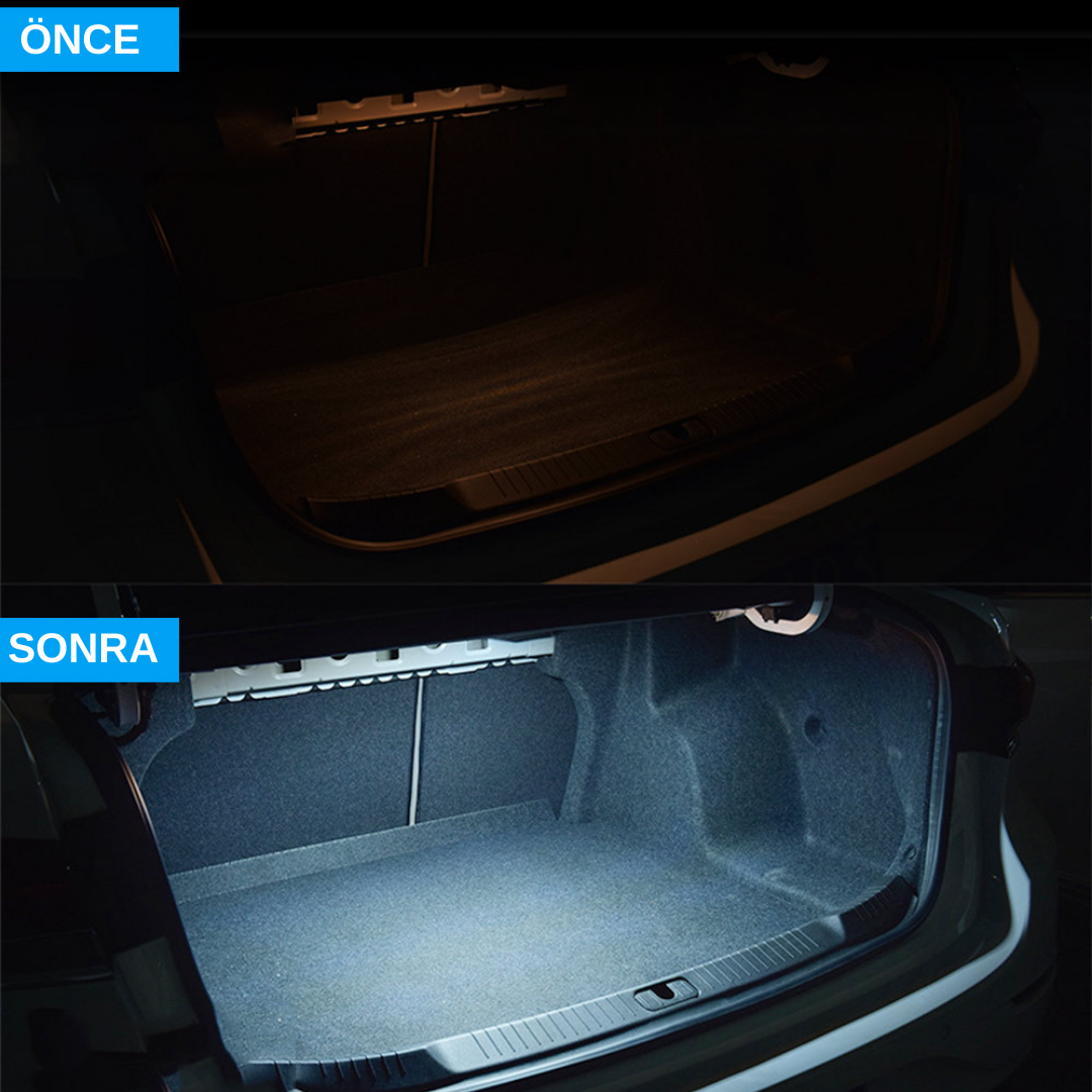 Luz de techo interior para coche, gris, magnética, para maletero, con imán, recargable por USB, luz interior para coche, LED blanco