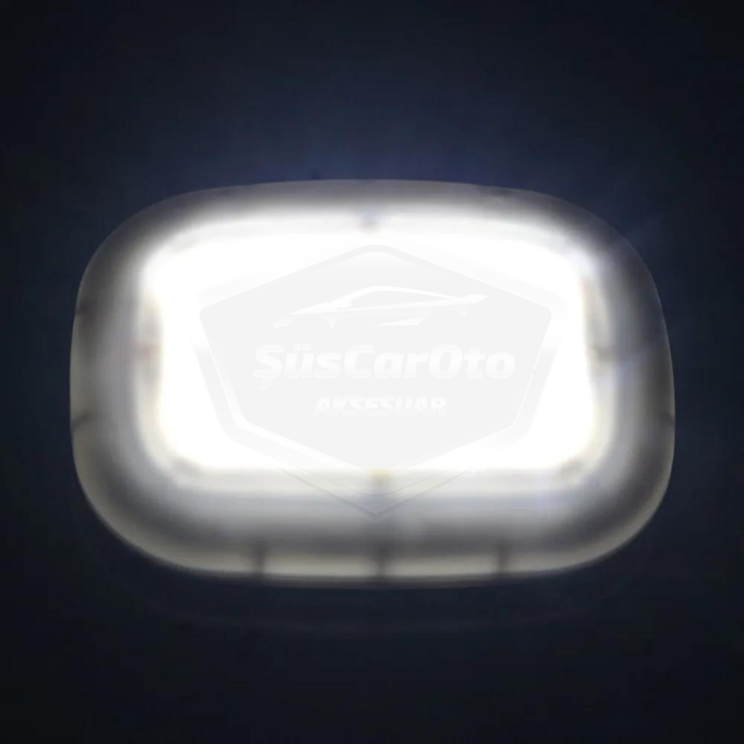 Luz de techo interior para coche, gris, magnética, para maletero, con imán, recargable por USB, luz interior para coche, LED blanco