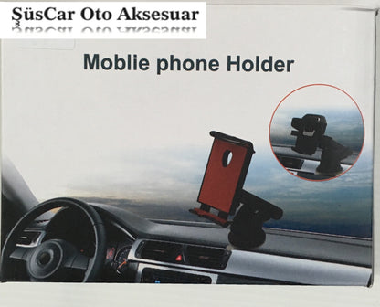 Soporte con ventosa para teléfono, tablet y navegador para coche